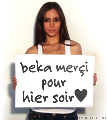 hier soir on a fait l'amouroh cété jenial